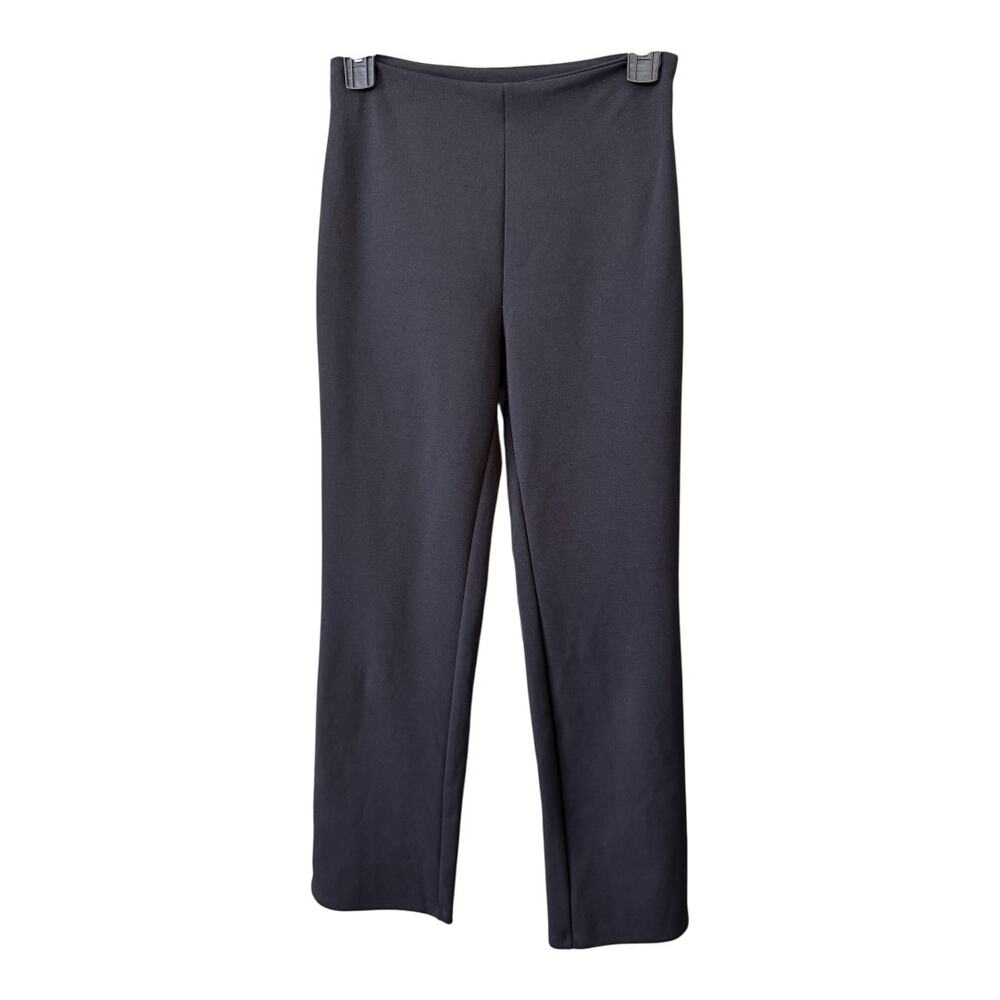 New LEITH NORDSTROM Women's Black Stretch Ankle Wide Leg Pants Size XS